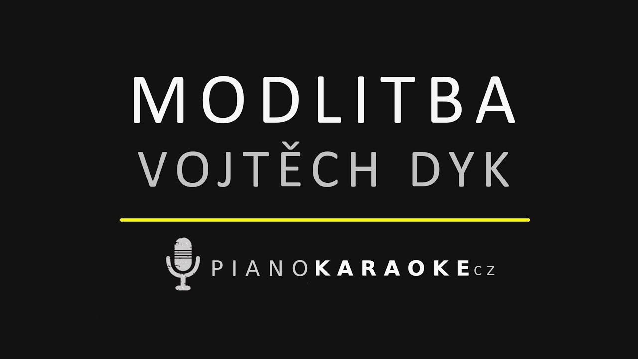 Anděl Páně 2 - Vojtěch Dyk - Modlitba | Piano Karaoke Instrumental