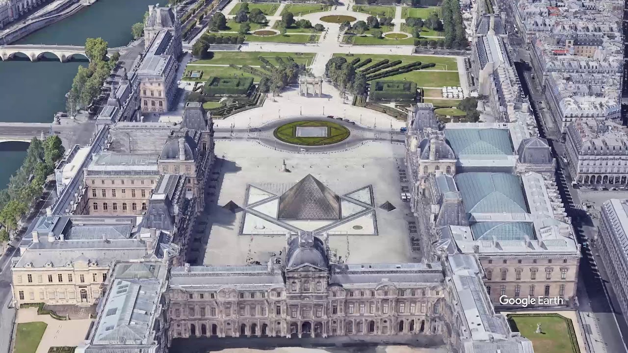 Survol de Paris ( Google  Earth )