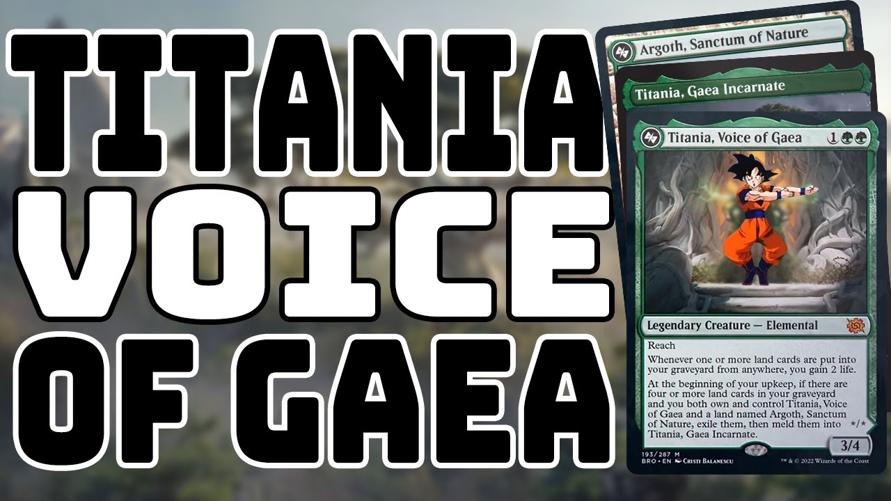 Titania, Voice of Gaea EDH + GAEA INCARNATE The Brothers War Commander | Landfall, Voltron and VALUE