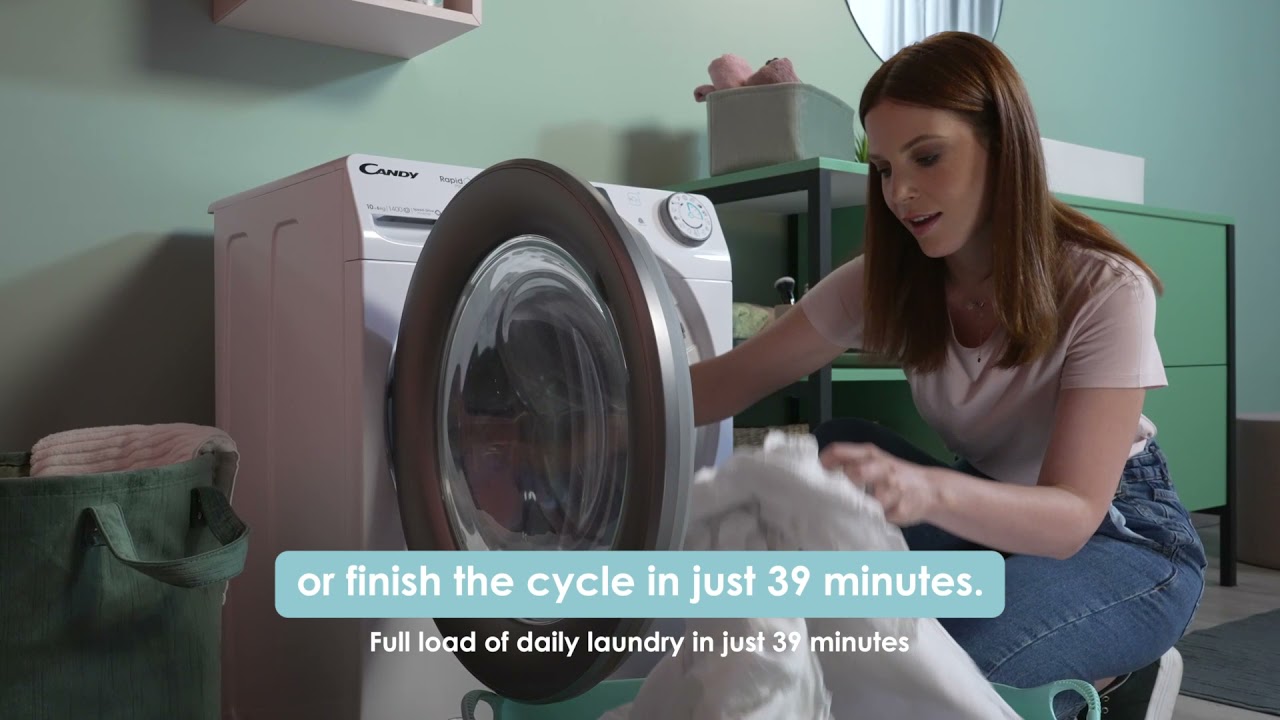 Washer dryers | Candy - RapidO' Pro - 7 quick cycles, Remote Control, Full load in 39' - Hub