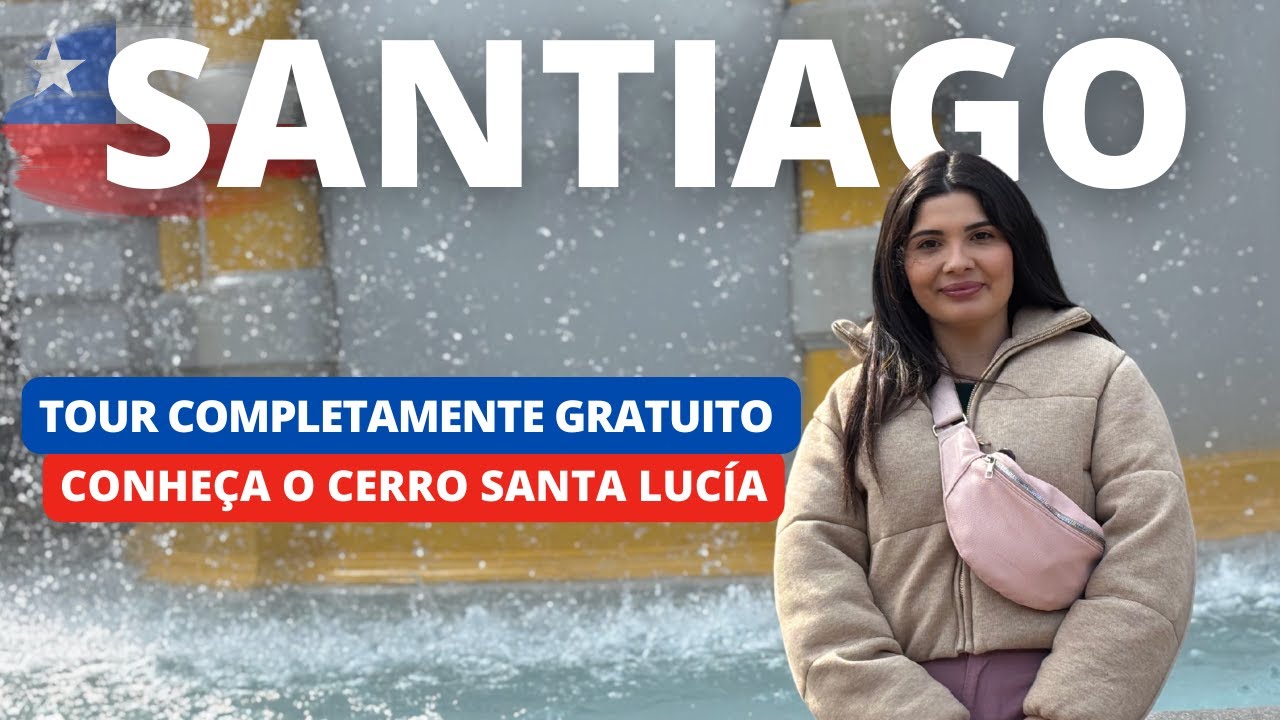 Você precisa CONHECER esse lugar grátis em SANTIAGO! | Tour COMPLETO Cerro Santa Lucía