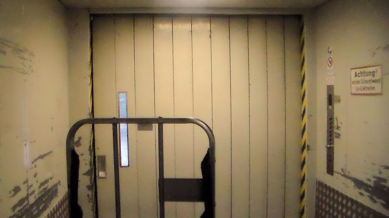 Loads of epic old elevators at Christiansen workshops, Hamburg, Germany