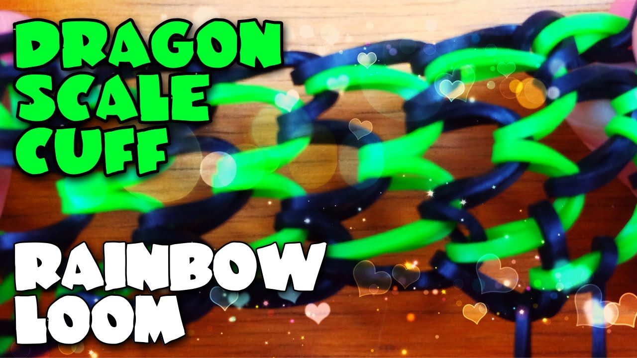 How To Train Your Dragon Scale Cuff Rainbow Loom