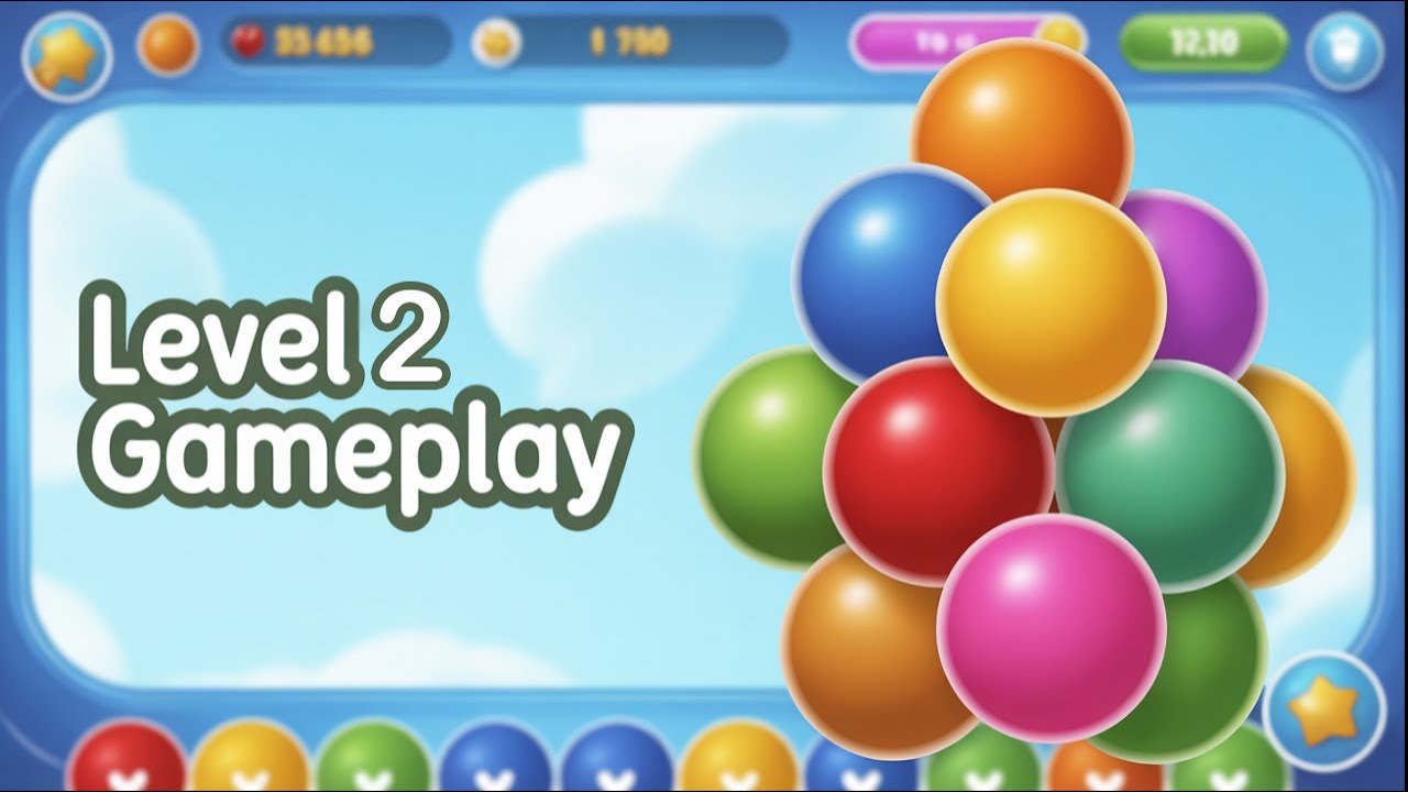 🎯 Bubble Shooter Level 2 | Perfect Aim & Full Walkthrough 💥 Bubble Shooter Gameplay | IVYGAMES