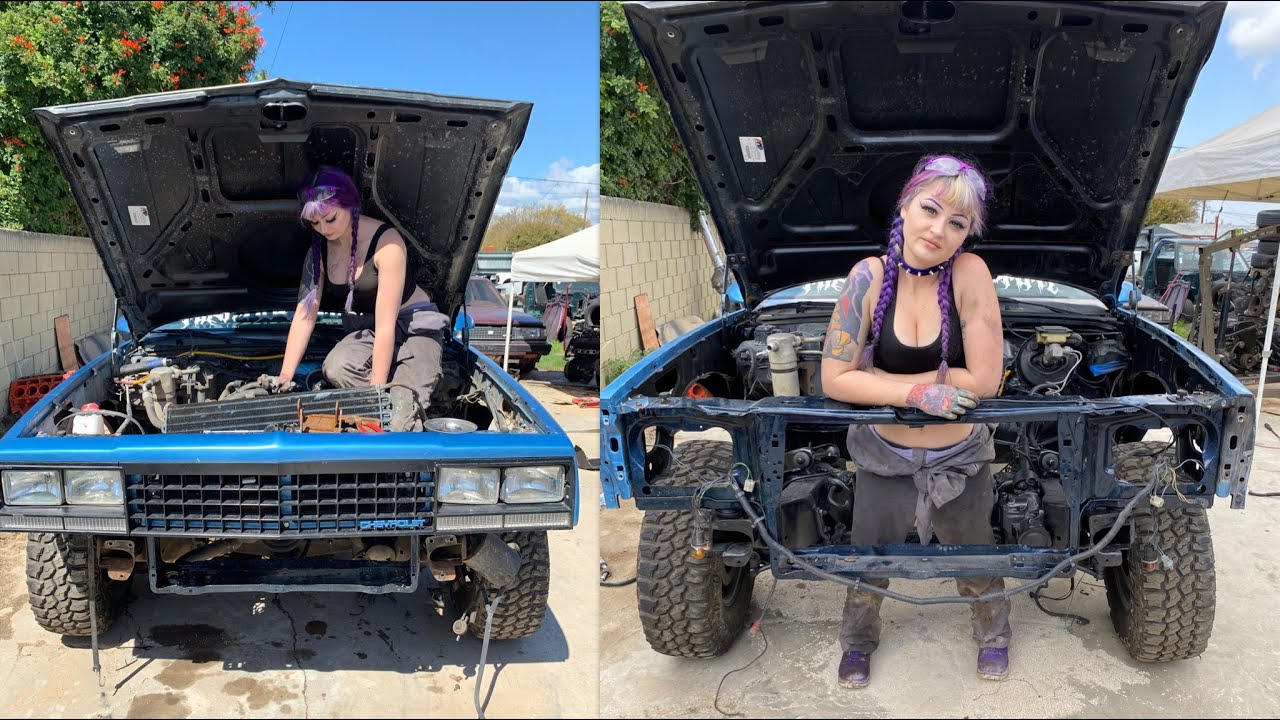 Pulling the Engine + Transmission on my El Camino By Myself! Chevrolet Small Block V8 305