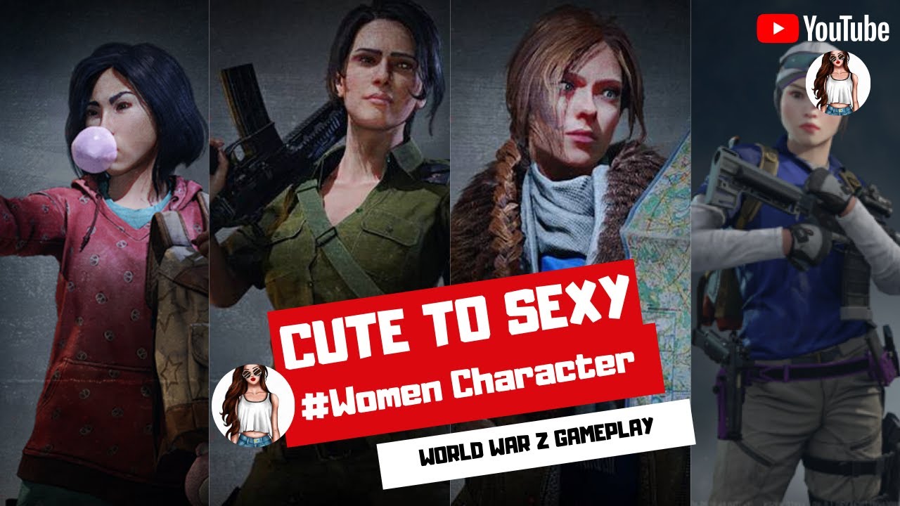 World War Z | Play As Women Character | Fight Gameplay moments💪💋
