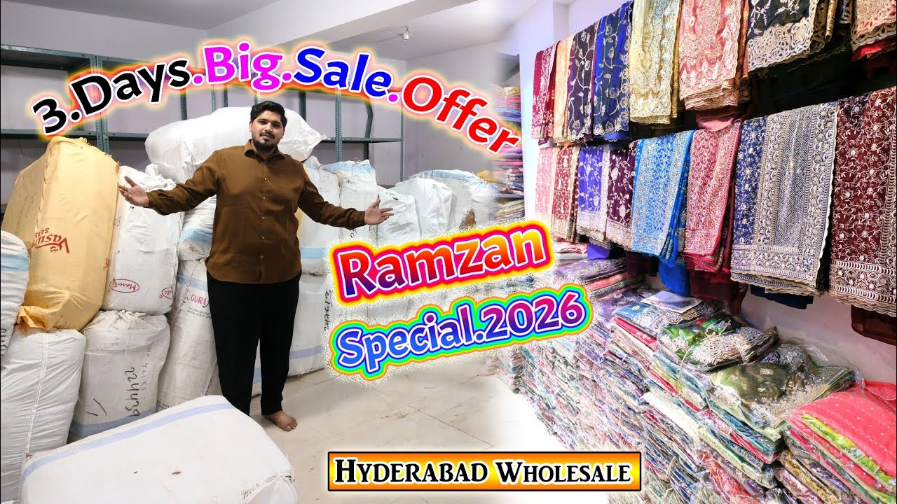 3.Day’s Dhamaka Sale Offer! 🔥 Sirf 3 Din ki Maha Loot 🛍️ Hyderabad 🌙 || M.M.Omer Handloom & Sarees