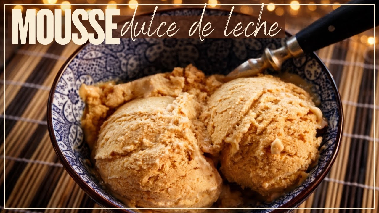 Mousse Helada de Dulce de Leche