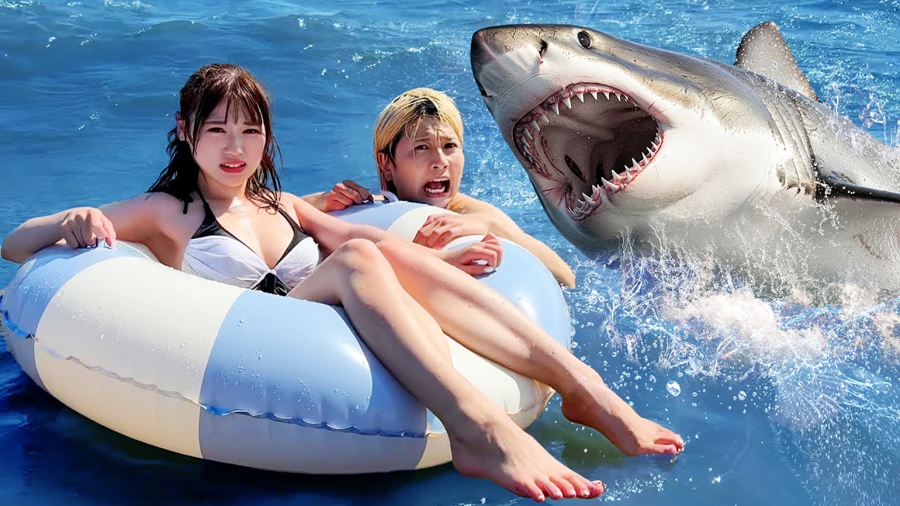 【危険】水着美女を助けたらサメがいました・・・【寸劇】