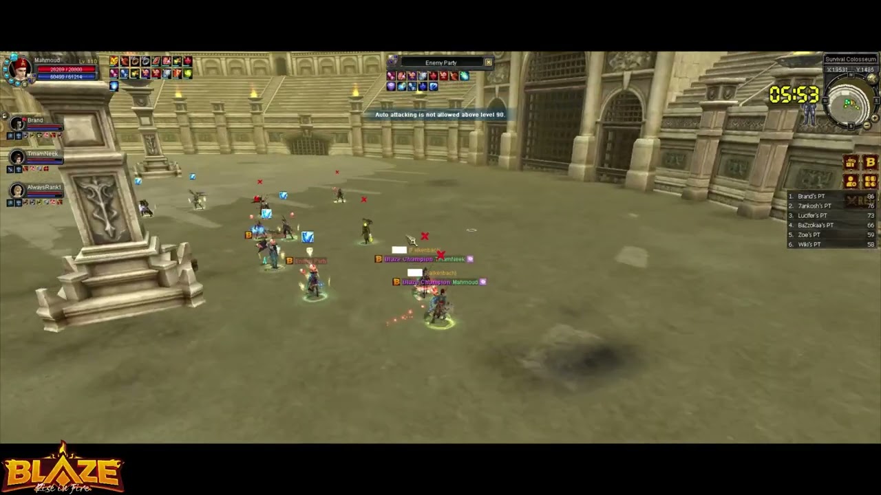 [Blaze Online] Falkenbach Dominating All in survival party #1