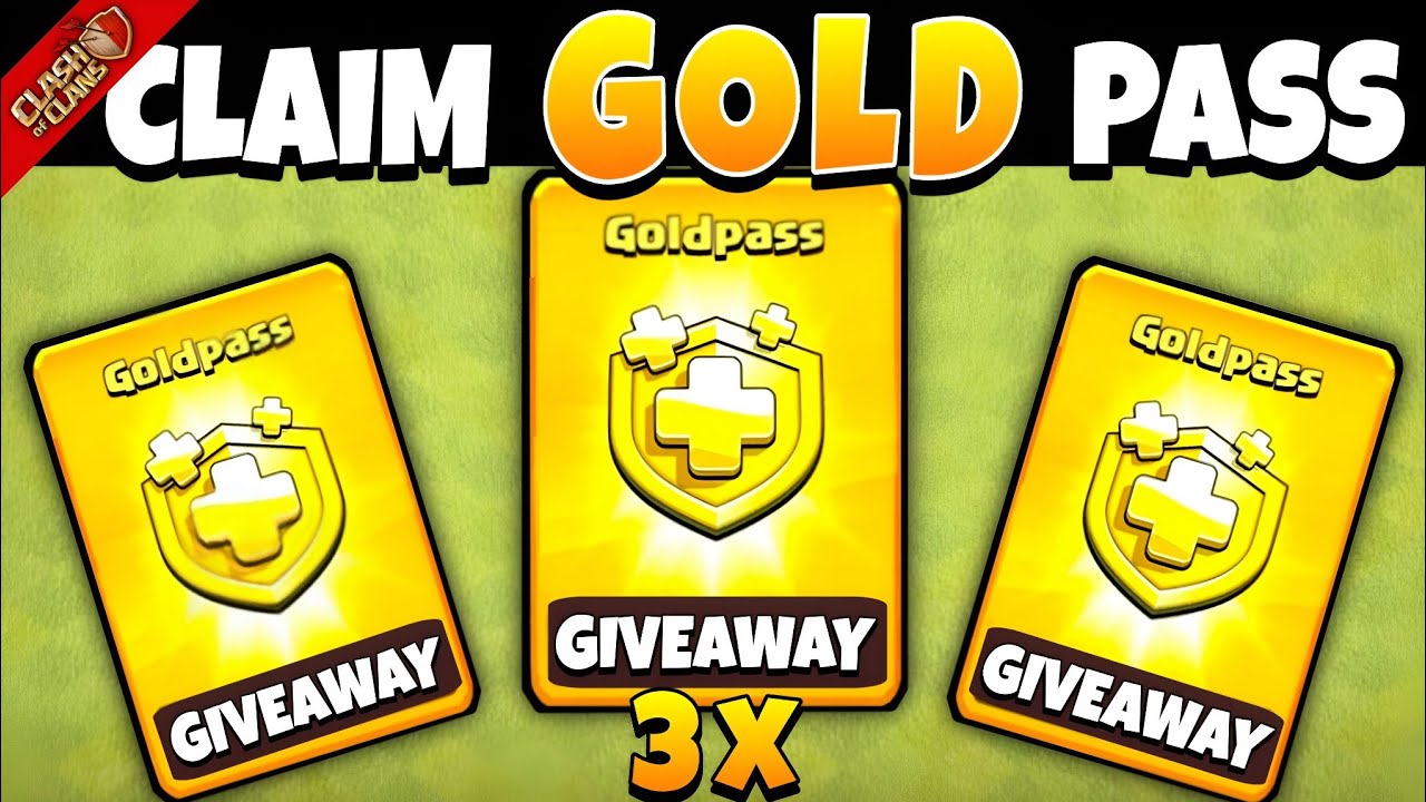 3X GOLD PASS GIVEAWAY! 🔥 Claim Your Free Gold Pass Now! Clash of Clans