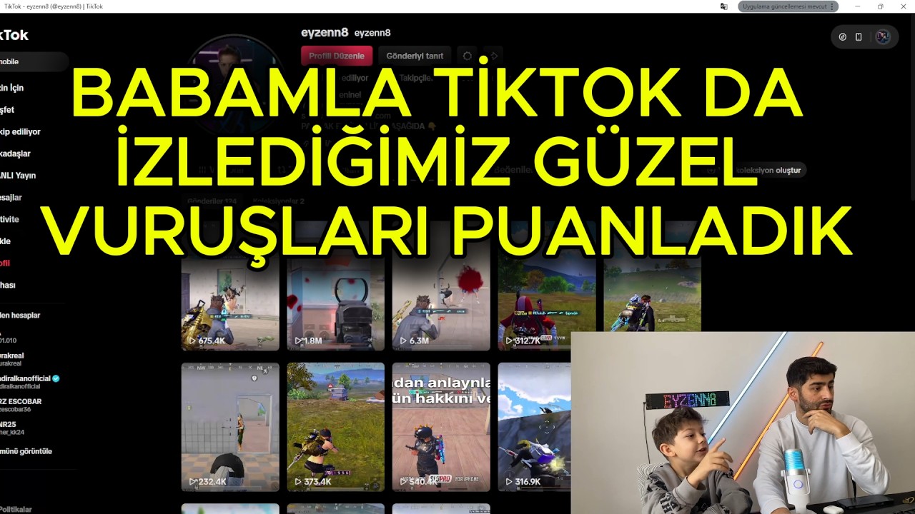 BABAMLA TİKTOK DA İZLEDİĞİMİZ GÜZEL VURUŞLARI PUANLADIK!!