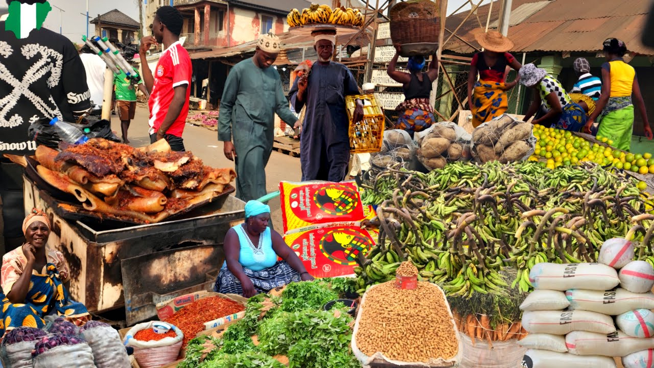 Рынок на Мишн-роуд, Бенин 🇳🇬. Стоимость жизни, напитки, рис, бобы и многое другое.