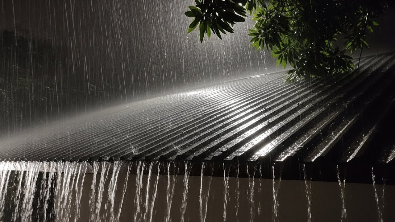 Stormy Rain on Metal Roof 🌧️ Sleep Instantly with Deep Thunder Ambience #27