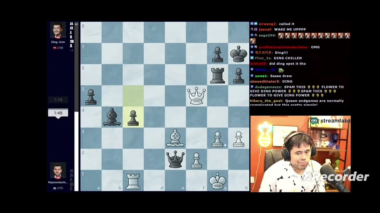 Ding Surprises Hikaru With The Move Rg6