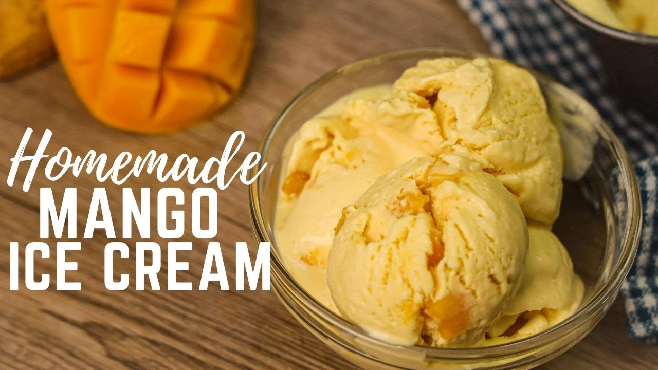 Mango Ice Cream ( How To Make Ice Cream Recipes ) - Summer Recipes