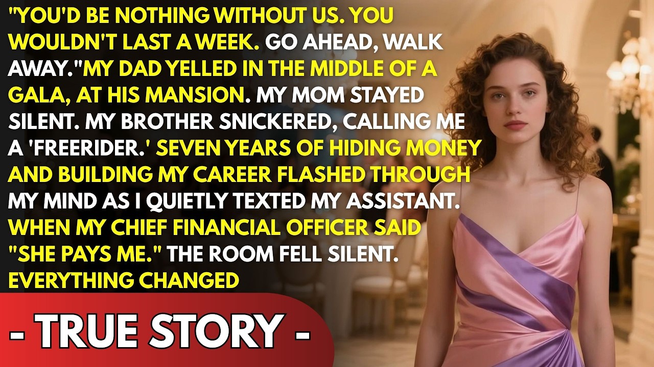 MY DAD CALLED ME ‘NOTHING’ AT HIS MANSION GALA—UNTIL THE CFO SAID, ‘SHE SIGNS MY PAYCHECKS ’