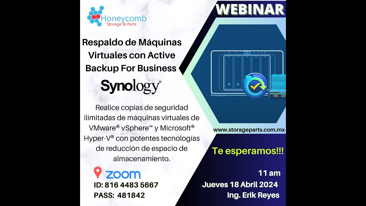Respaldo de Máquinas Virtuales con Active Backup For Business de SYNOLOGY