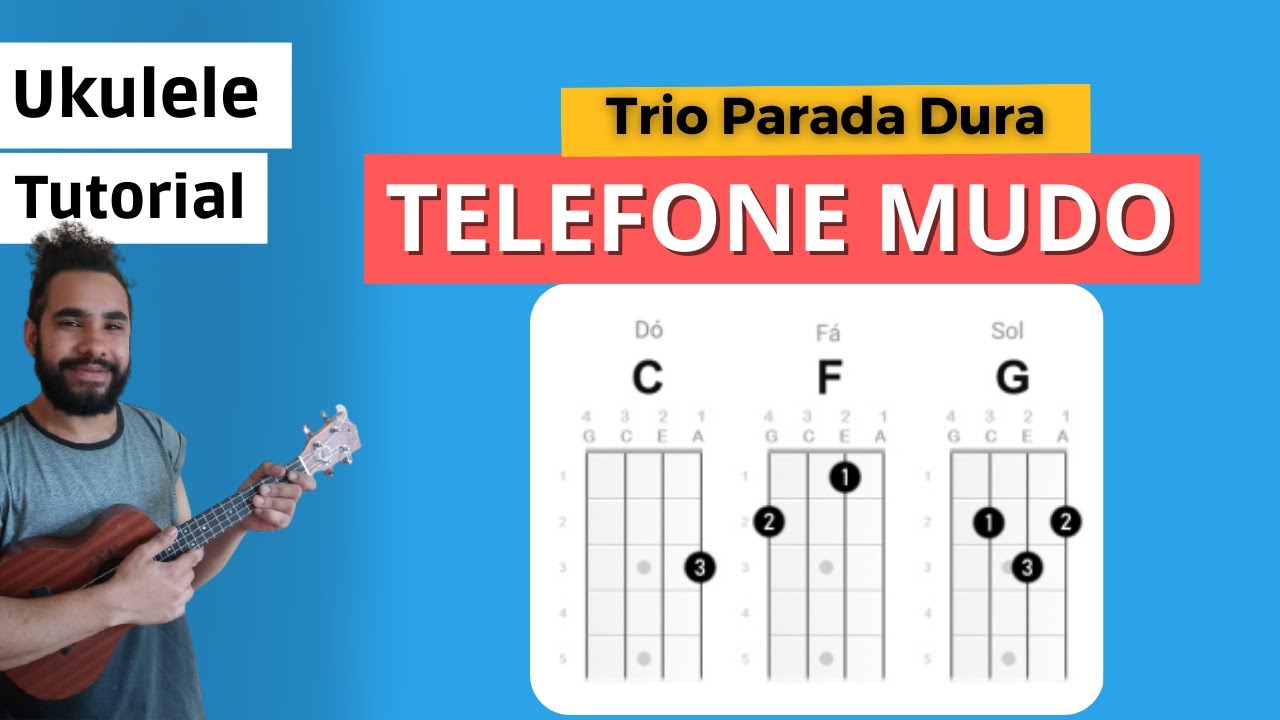 Como tocar TELEFONE MUDO do Trio Parada Dura no Ukulele