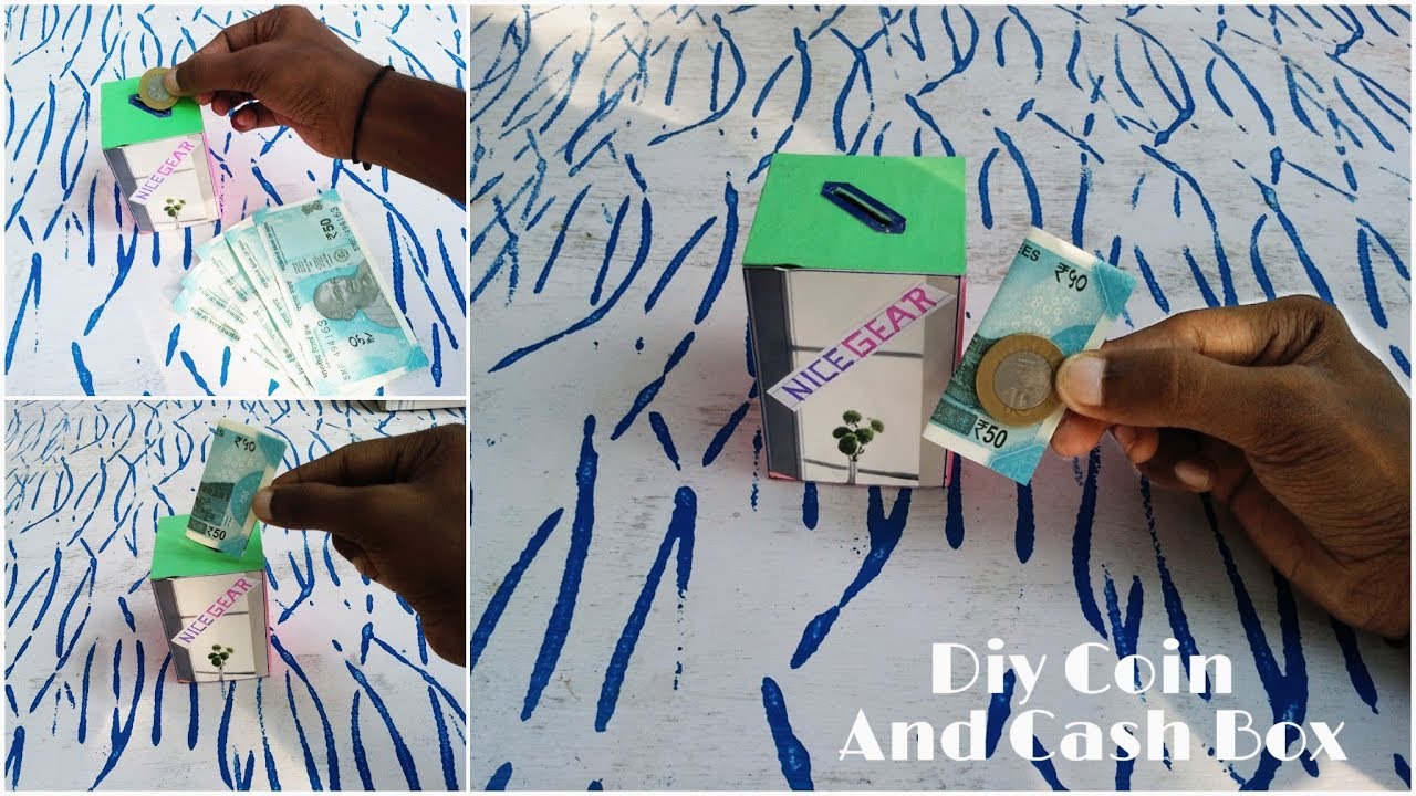 How to Make Personal Bank Saving Coin and Cash At Home