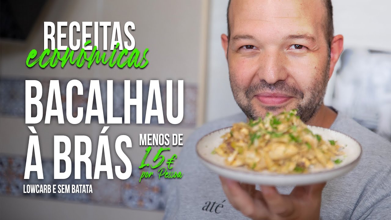 Receitas Económicas  - Bacalhau à brás | Lowcarb e sem batata