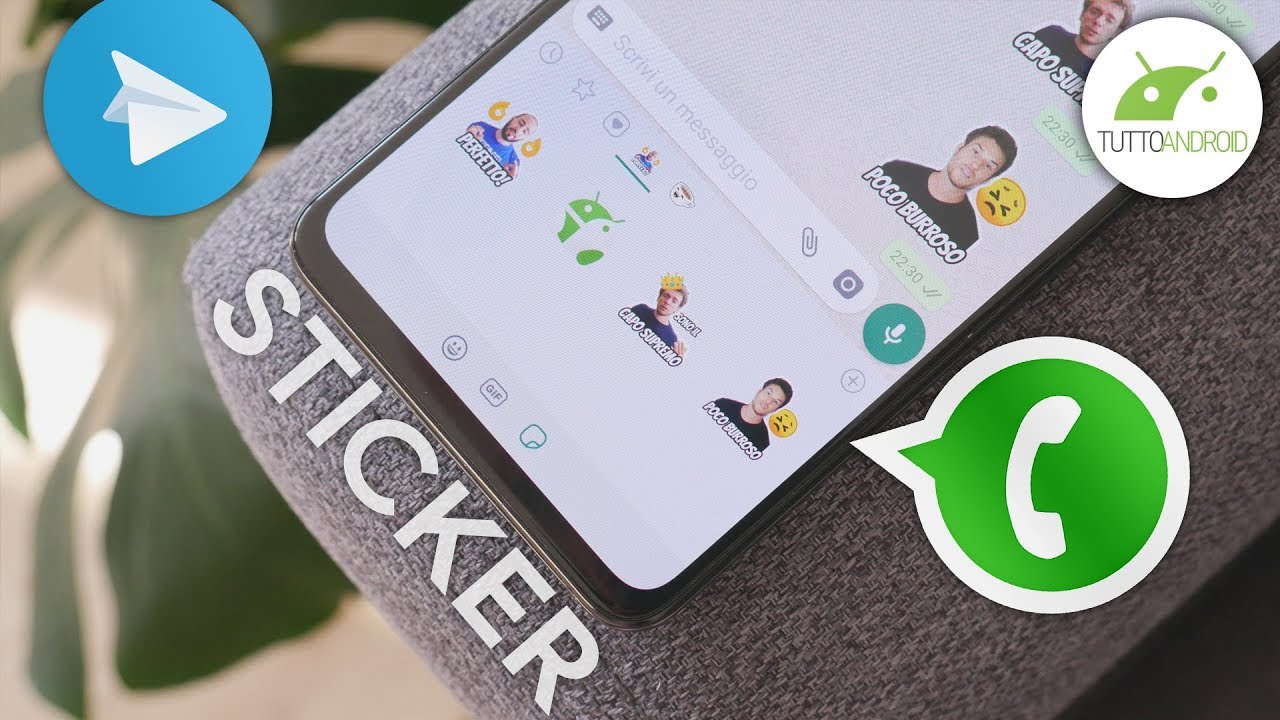 Come creare STICKER WHATSAPP (e TELEGRAM) PERSONALIZZATI con il solo SMARTPHONE | Guida ITA