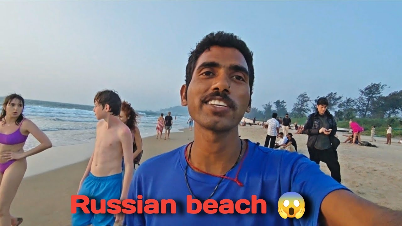 आज मैं रशियन बीच गोवा गए थे।😱#biharibabuvlog 👳#vlog ❤️