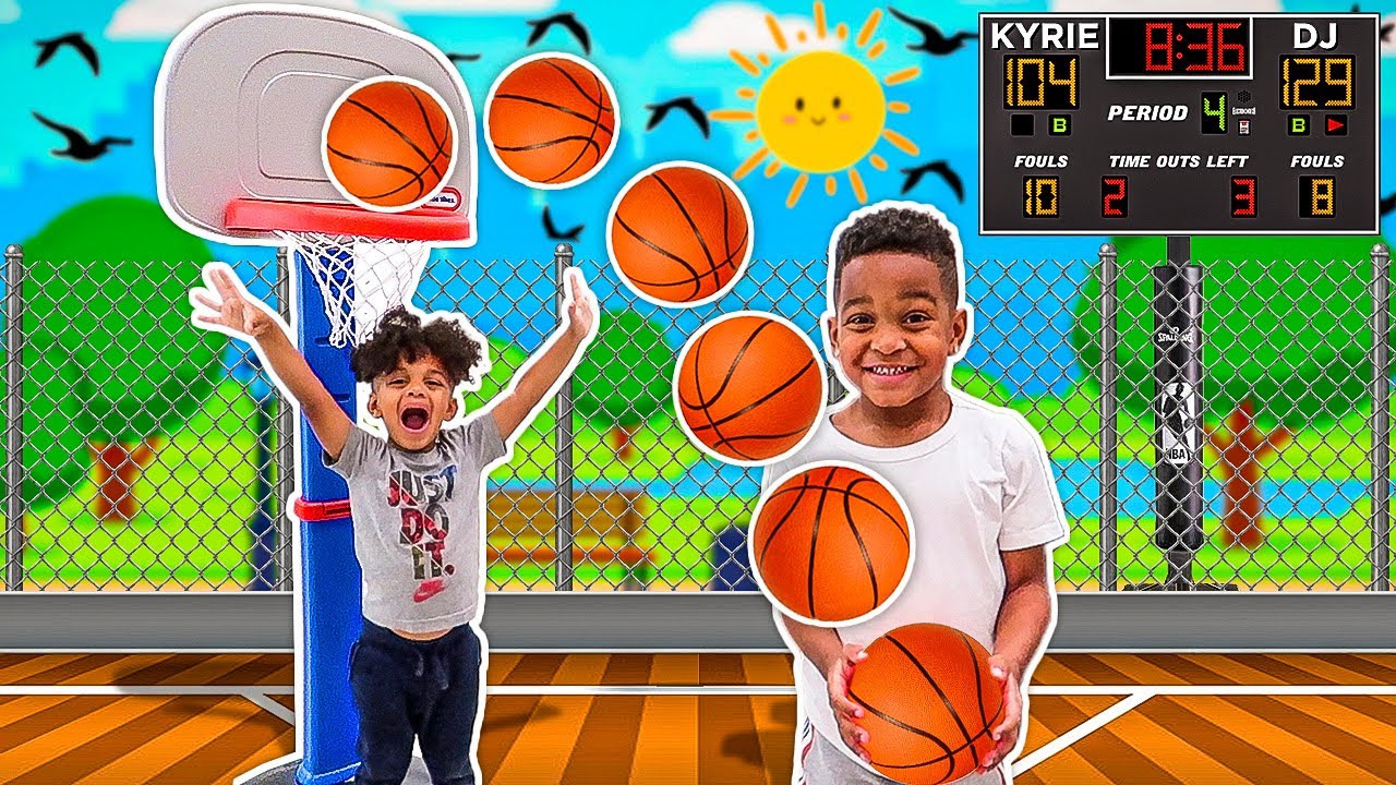 DJ & KYRIE 1 VS 1 BASKETBALL GAME WITH THE PRINCE FAMILY WINNER WIN MYSTERY GIFT!!