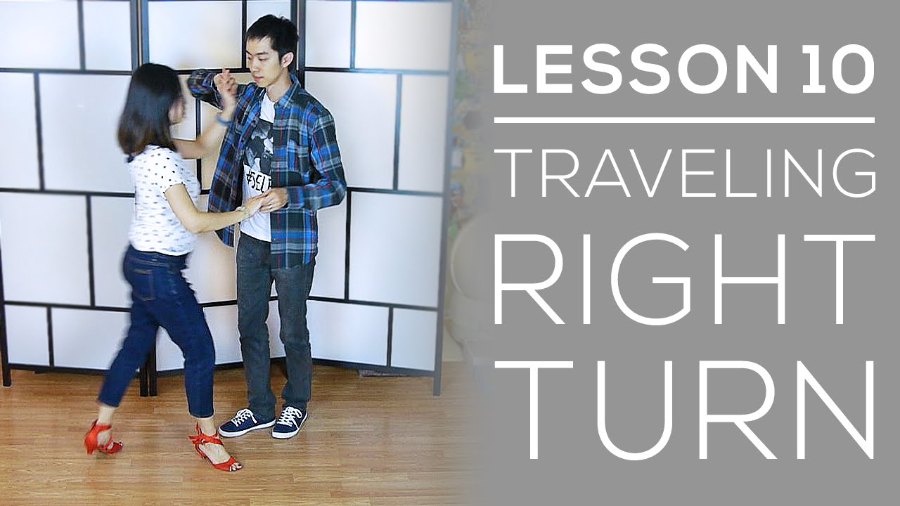 SALSA ON2 - Partnerwork Basics Lesson 10 - Traveling Right Turn