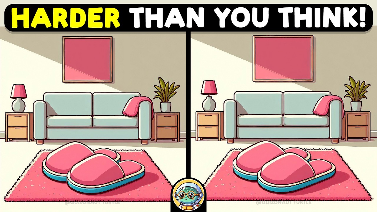 🐢🧩 Spot 3 Differences | Puzzle Power Hour 🧩🐢 | Quizonaut Turtle