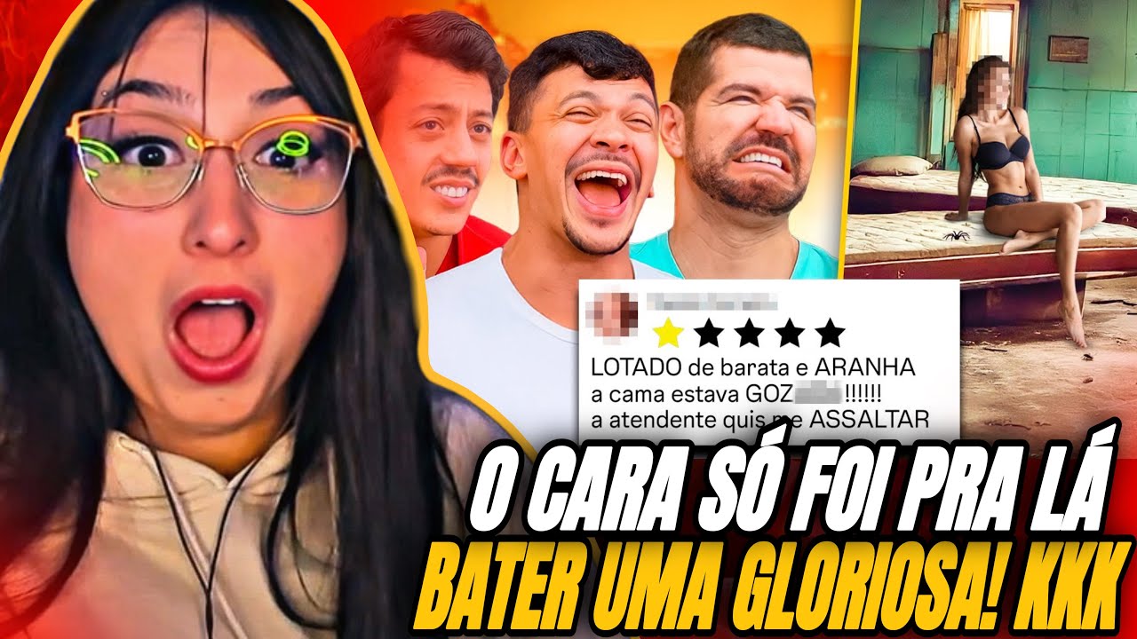 REACT 3 HUMORISTAS LENDO AVALIAÇÕES DE MOTEL 😳😳 (ft. Renato Albani & Victor Sarro) | THAY REACT