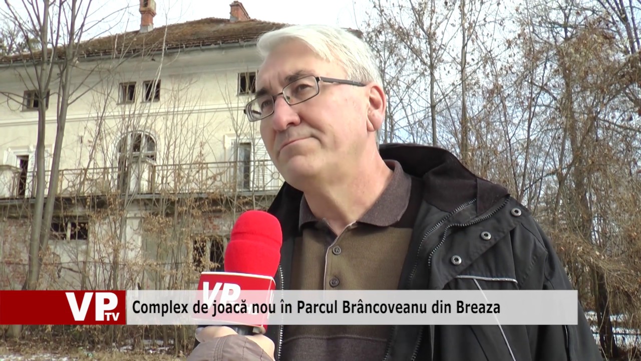 Complex de joacă nou în Parcul Brâncoveanu din Breaza