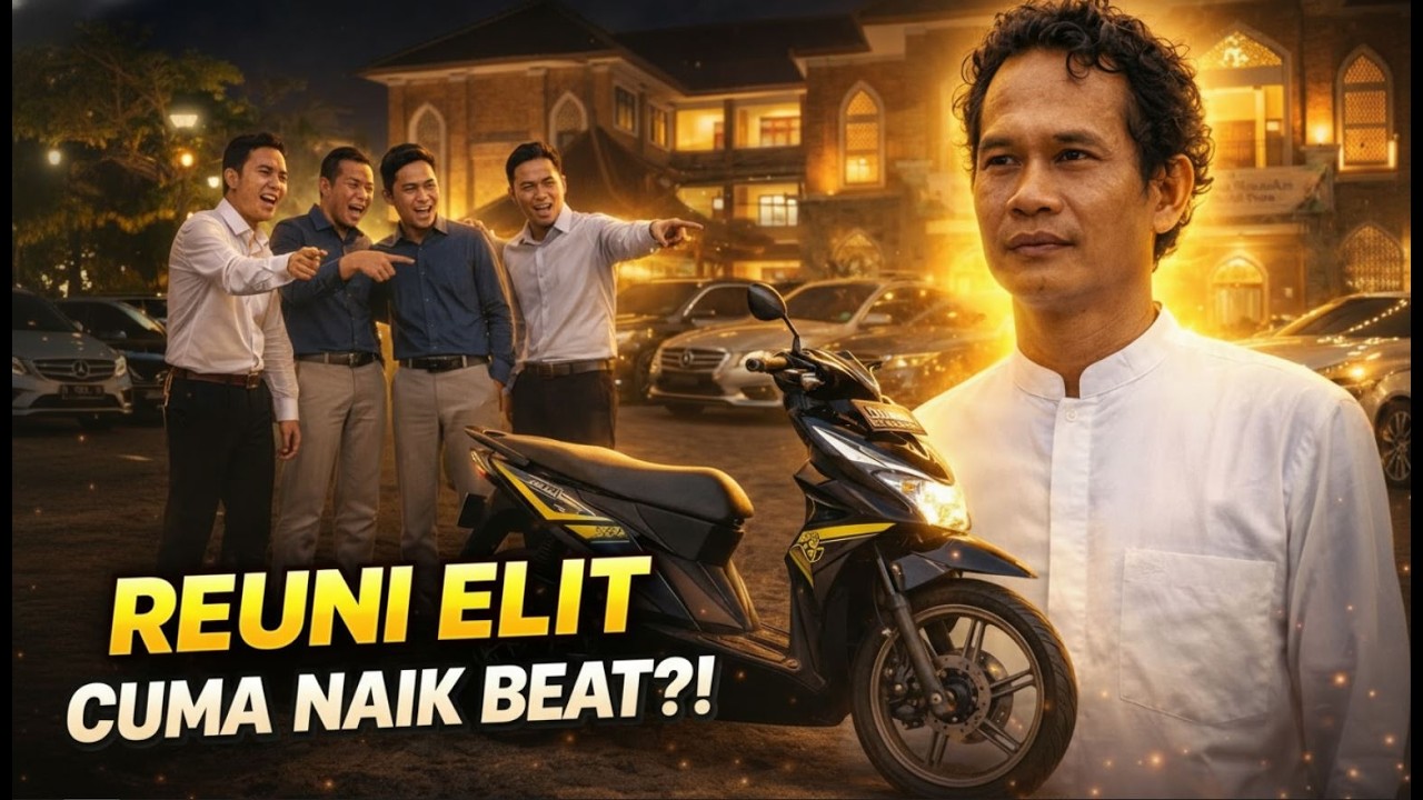 Semua Datang Reuni Bukber Naik Mobil… Santri Ini Hanya Naik Beat, Malah Jadi Bahan Ejekan, Ternyata