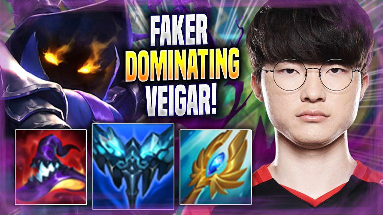 FAKER DOMINATING WITH VEIGAR! - T1 Faker Plays Veigar MID vs Ahri! | Season 2022