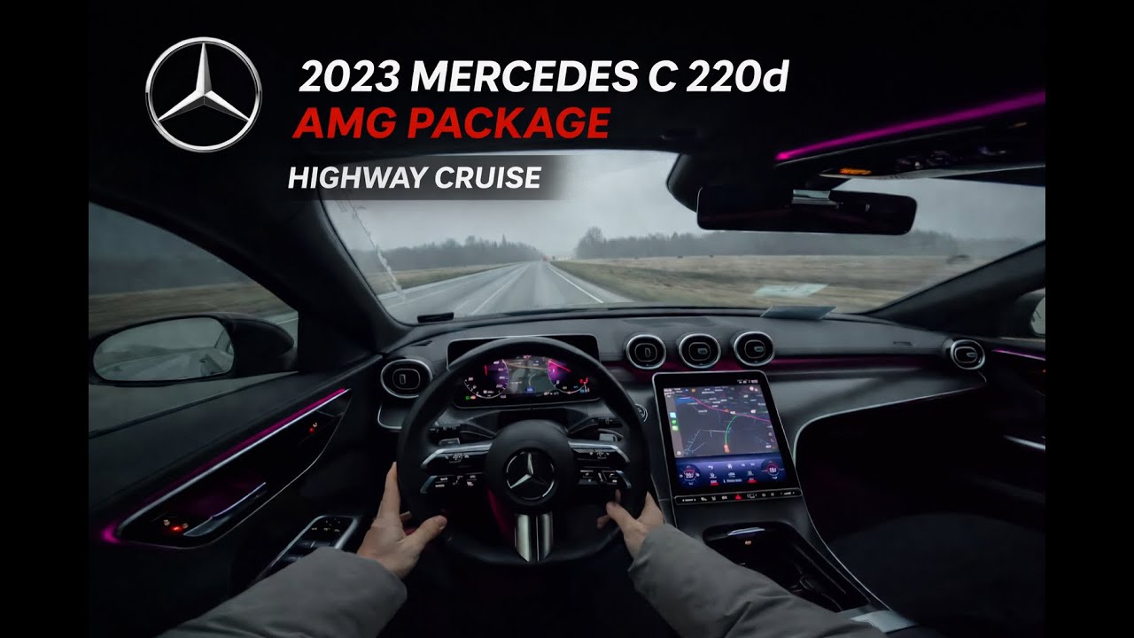 Mercedes Benz W206 C220 2023 AMG 4K GoPro POV Drive | Chill Highway Cruise