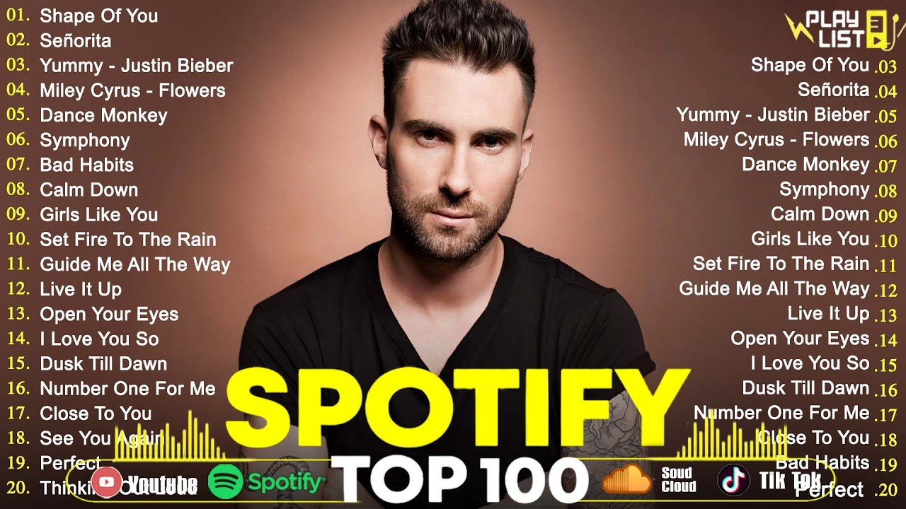 Maroon 5, Bruno Mars, Adele, Ed Sheeran, Dua Lipa, Rihanna, The Weeknd 💥 Billboard Top 50 This Week