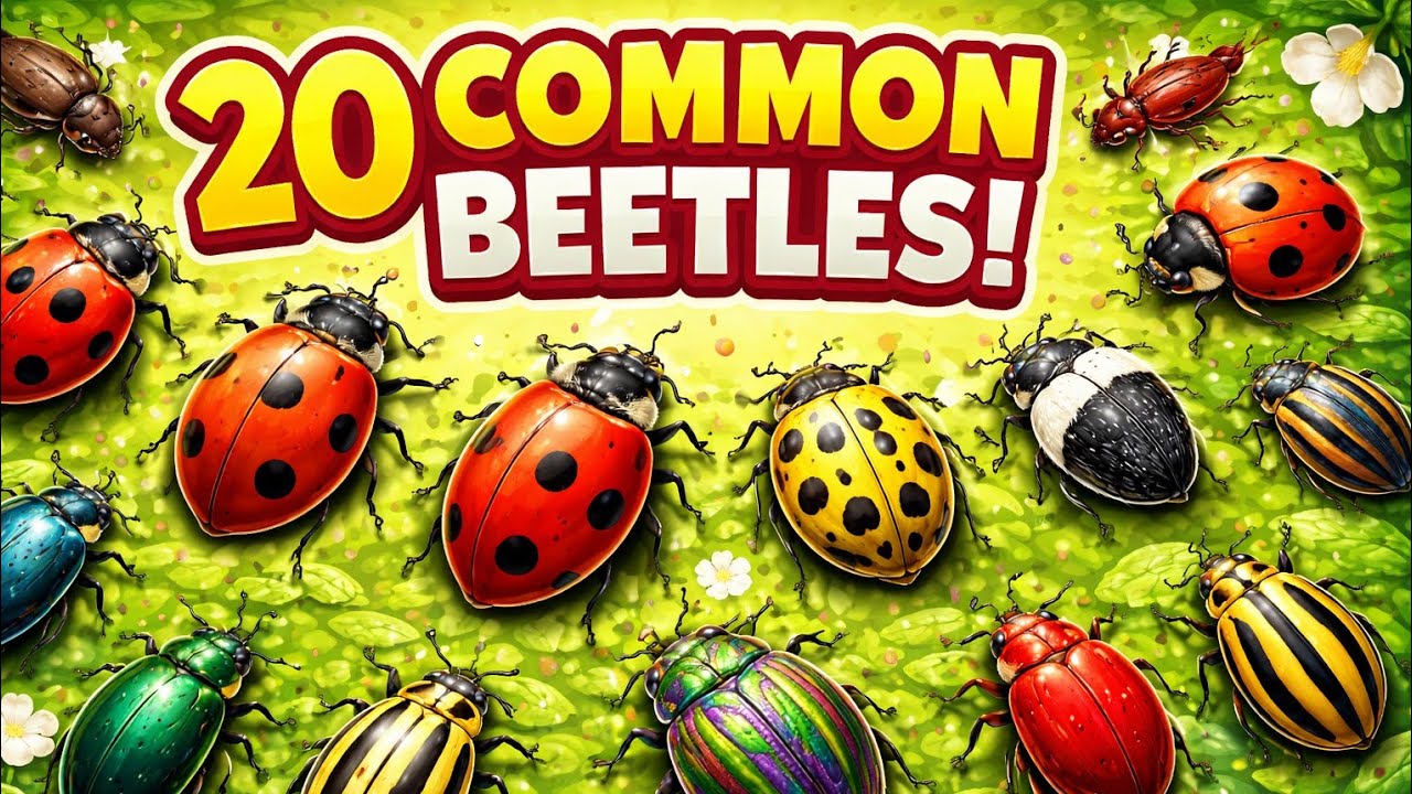 20 Amazing Beetles | Grain, Lady, Flea, Leaf, Cucumber & Banana Weevil Beetles | Episode 08