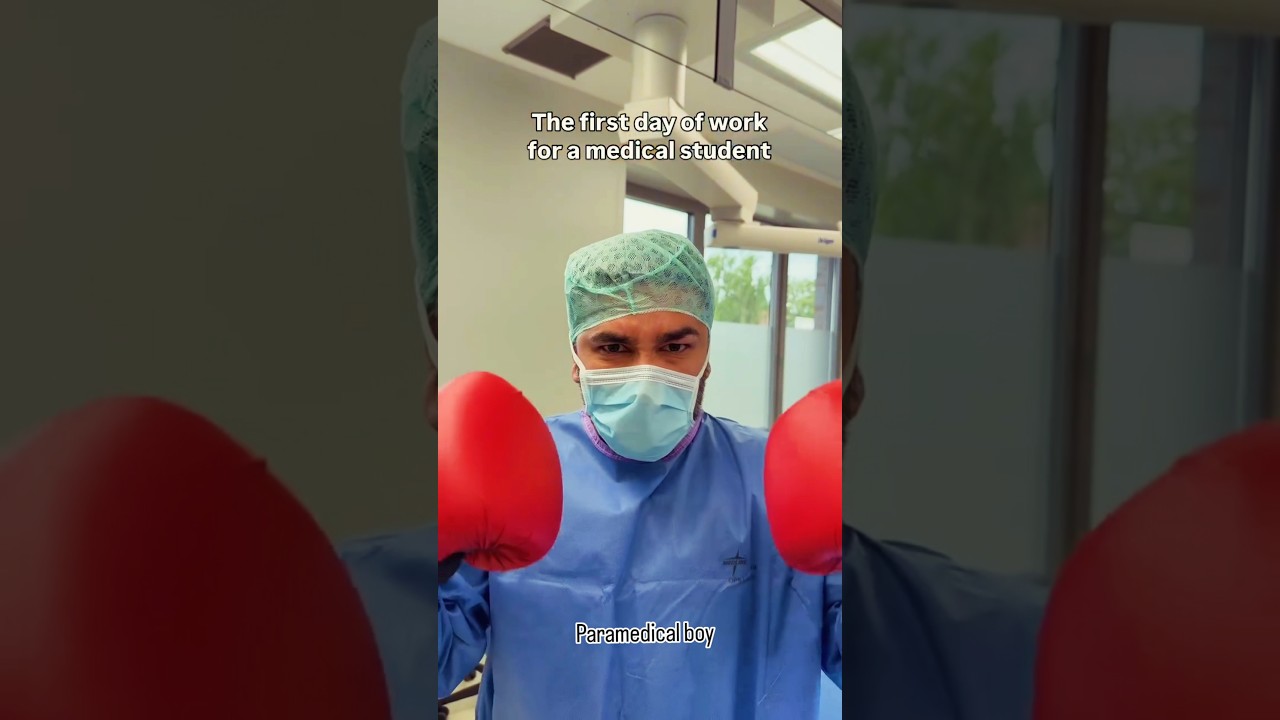 First day Medical Student at the work 😁#hospital #medicalstudent #funny #doctor #trendingvideo