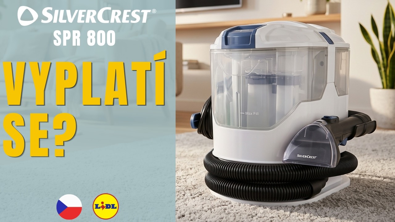 ČISTIČ ČALOUNĚN&Iacute; A KOBERCŮ SilverCrest SPR 800 A1 ČE&Scaron;TINA ČESK&Aacute; REPUBLIKA LIDL