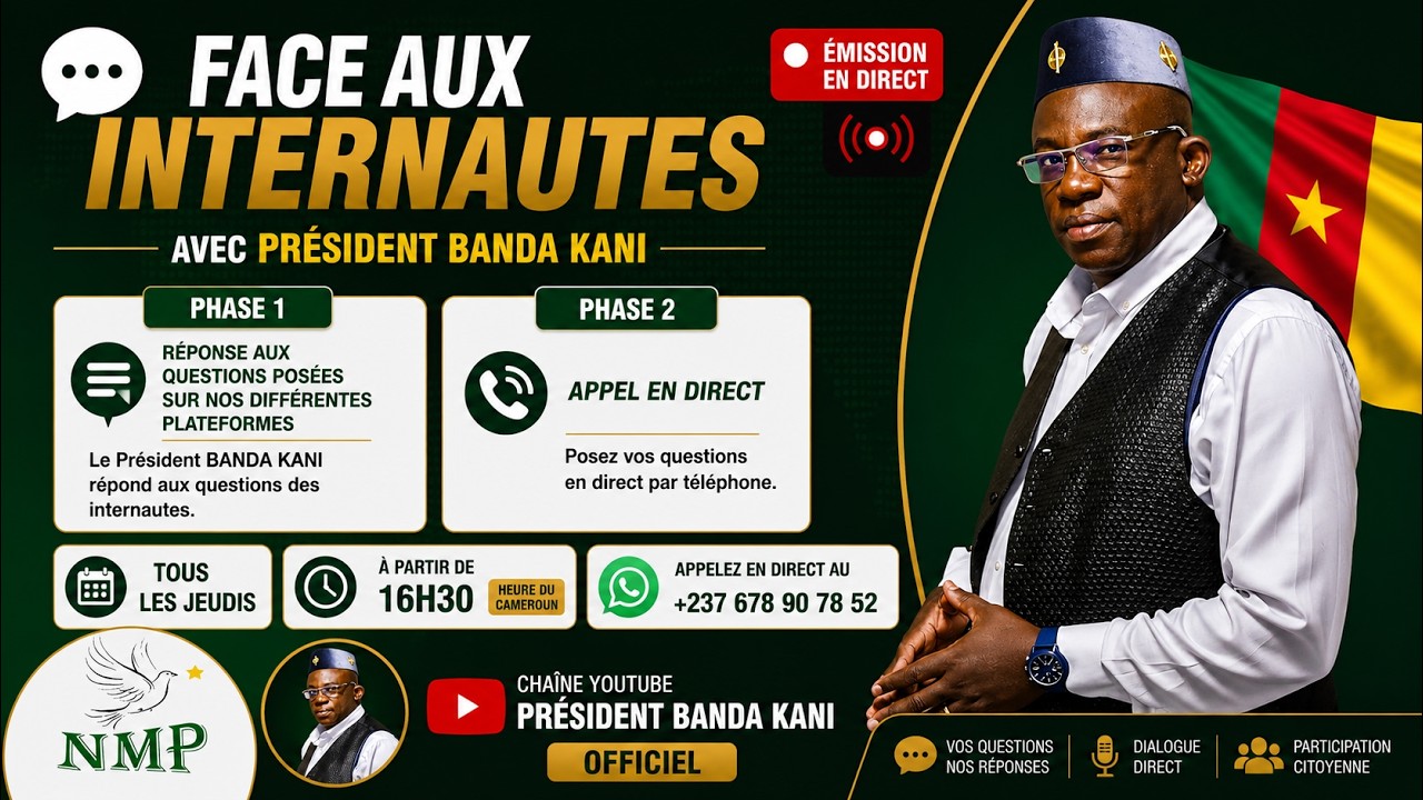 Édition 46 : face aux internautes avec president BANDA KANI