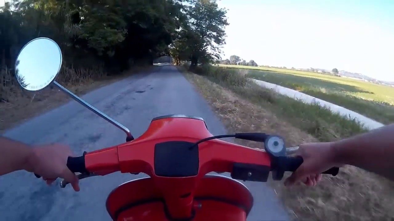 OnBoard Vespa 102 Polini rifasato con Marmitta artigianle