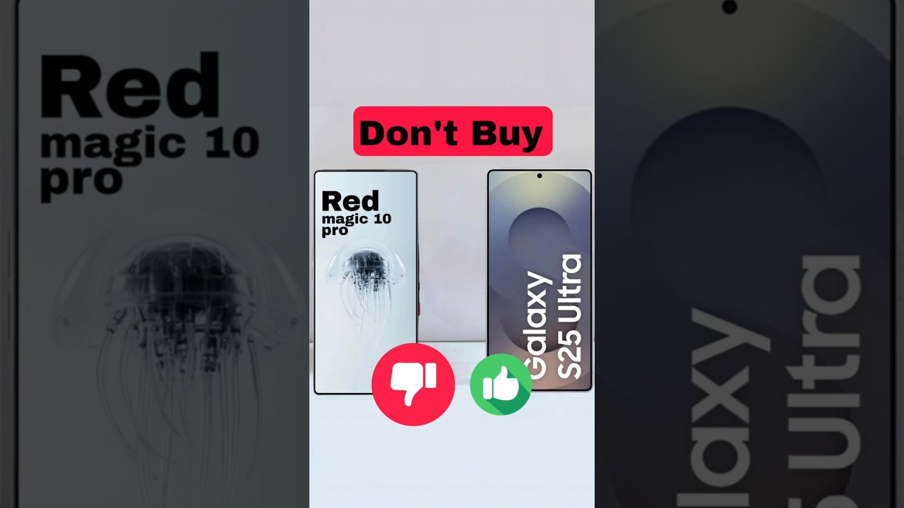 Red magic 10 pro vs Samsung galaxy s25 ultra #samsung #tech  #smartphone