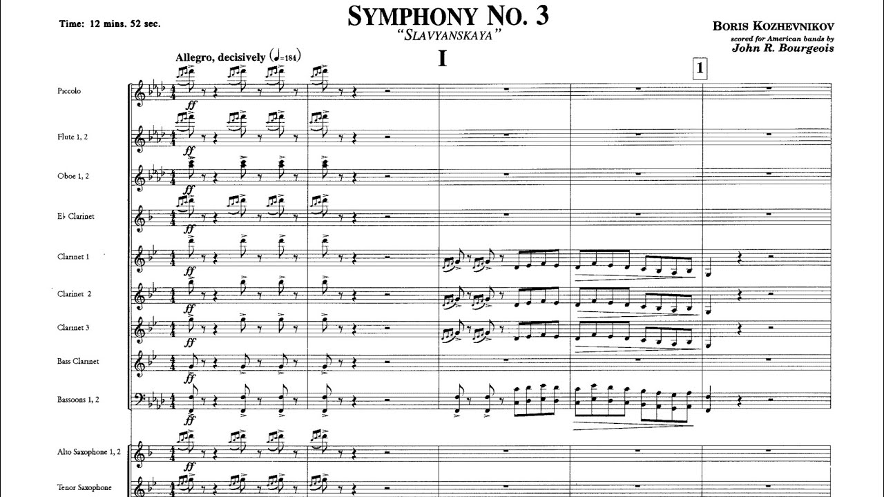 [Score] Kozhevnikov - Symphony No. 3 