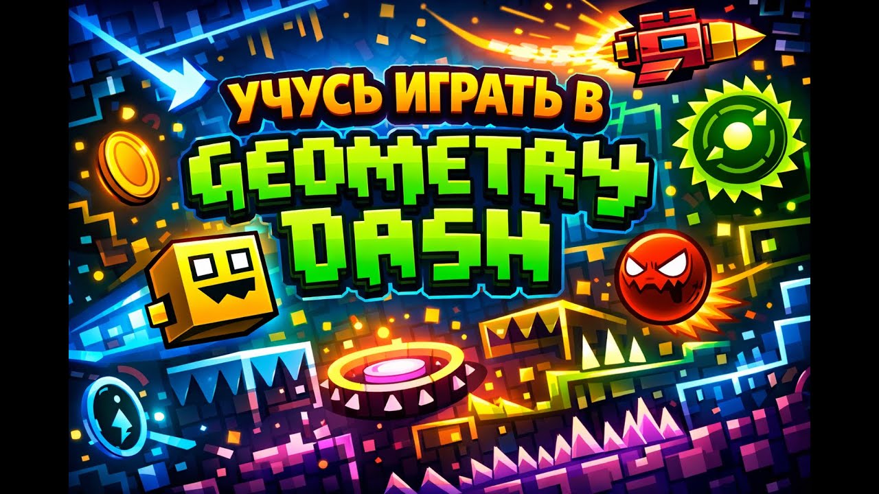Я ПЫТАЮСЬ НАУЧИТЬСЯ ИГРАТЬ В GEOMETRY DASH… ПОЖЕЛАЙТЕ УДАЧИ! 😭