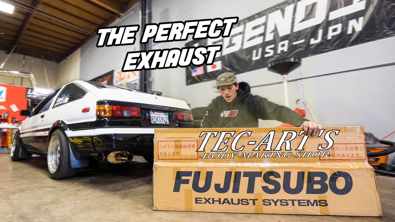 Building INITIAL D STYLE AE86 Ep. 3 | Tec-Arts Exhaust Install *THE PERFECT EXHAUST*