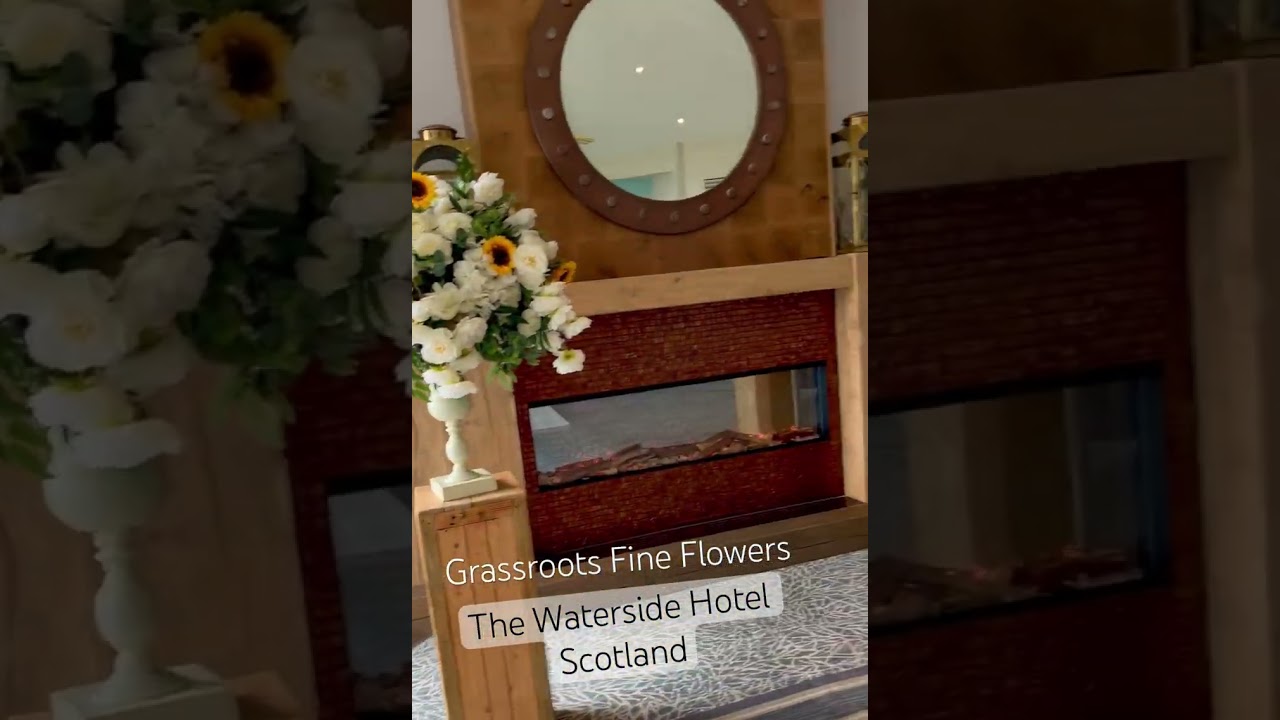 Sunflowers and Rustic Deco for The Waterside Hotel Wedding Ceremony