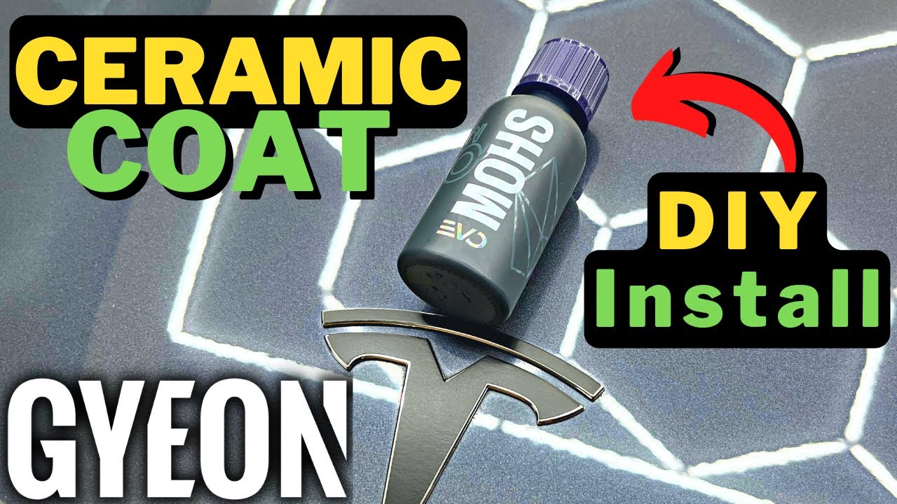 DIY Ceramic Coat ⚡️Tesla Model Y - Model 3 🔥 Gyeon MOHS EVO Install & Review
