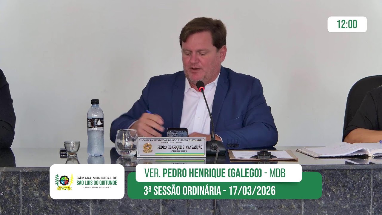 3ª SESSÃO ORDINÁRIA - 17/03/2026