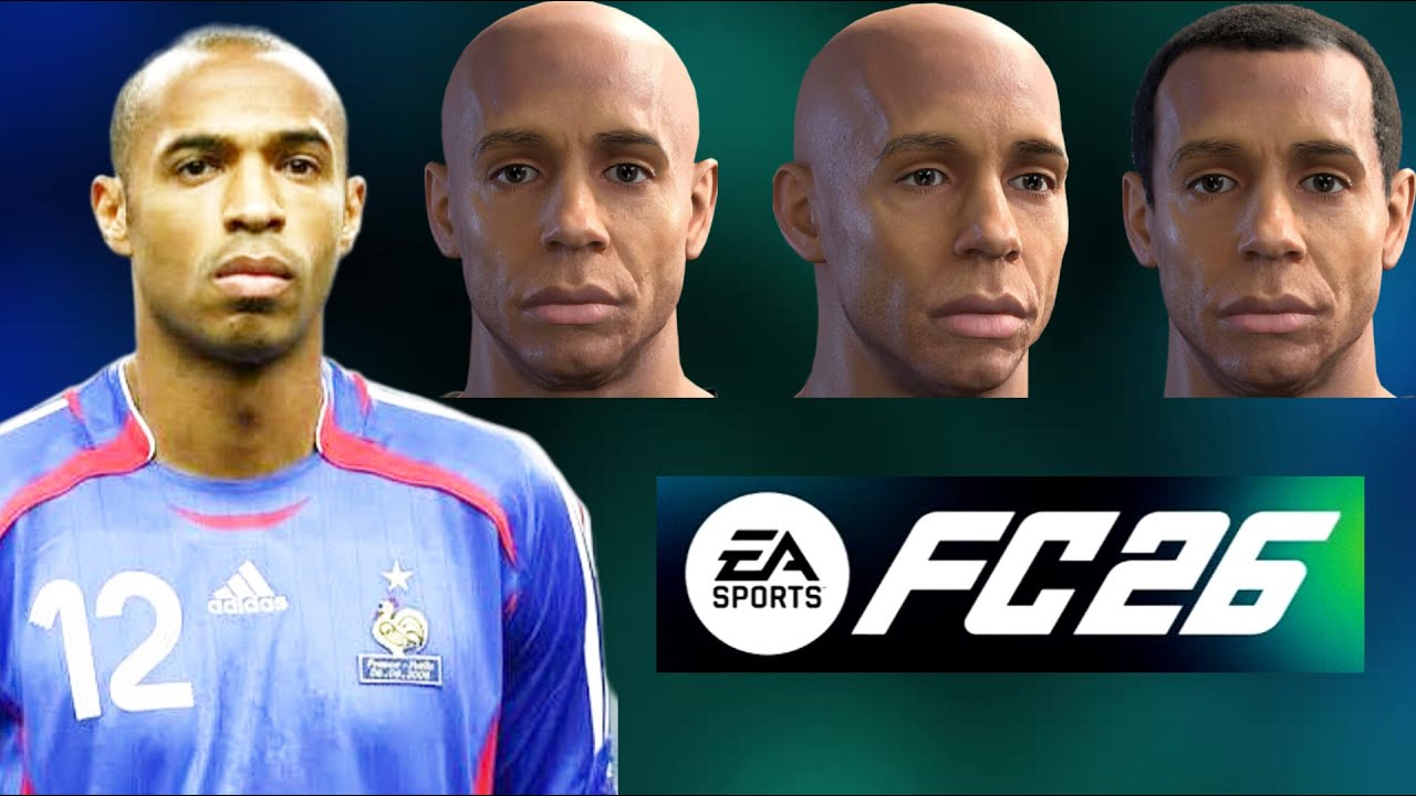 EA FC 26 — Как создать Тьерри Анри | Профессиональные клубы | Создание лица