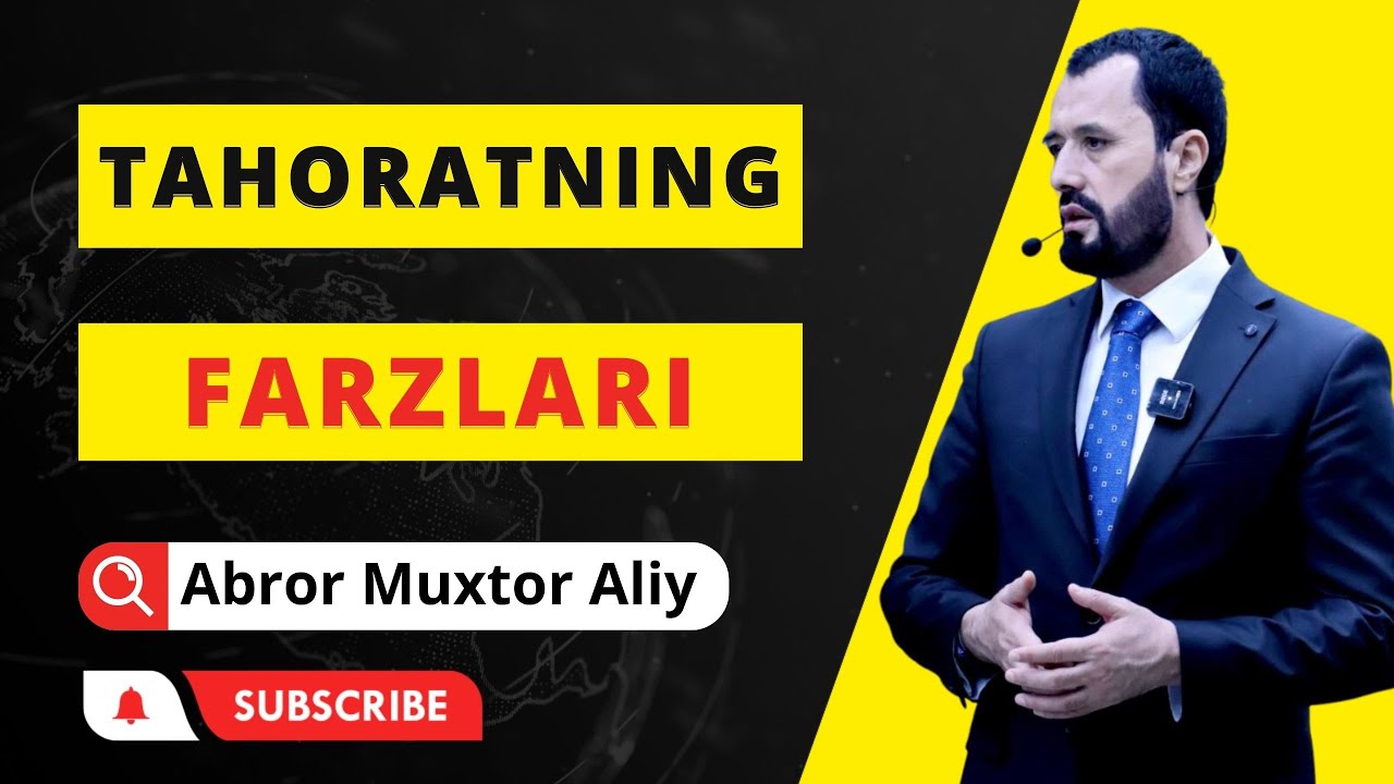 #SAVOL • Tahoratning farzlari © Abror Muxtor Aliy @abrormuxtoraliy.official